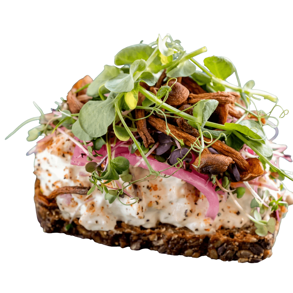Gourmet Kyllingesalat m. sprødstegte svampe