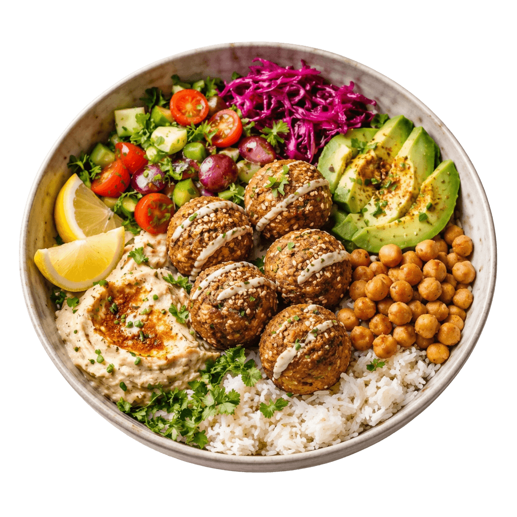 Mellem Stærk Ris Med Grøntsager Bowl